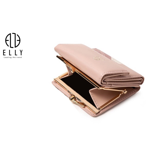 Ví nữ cầm tay thời trang cao cấp ELLY xanh , đen, hồng phong cách trẻ trung hiện đại bảo hành 3 tháng – EVH75