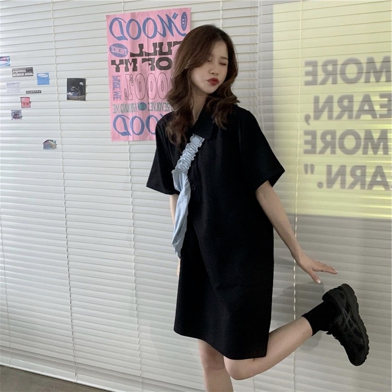 Đầm Thun Polo Dáng Rộng Vải Mỏng Thời Trang Mùa Hè Mới