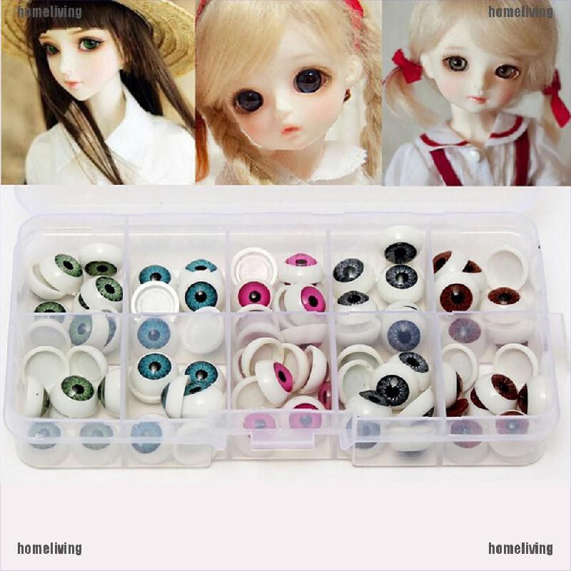 1 Cặp Mắt Nhựa 12mm Cho Búp Bê