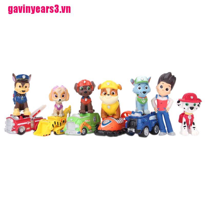 Set 12 Mô Hình Đồ Chơi Mini Nhân Vật Trong Phim Hoạt Hình "Paw Patrol"