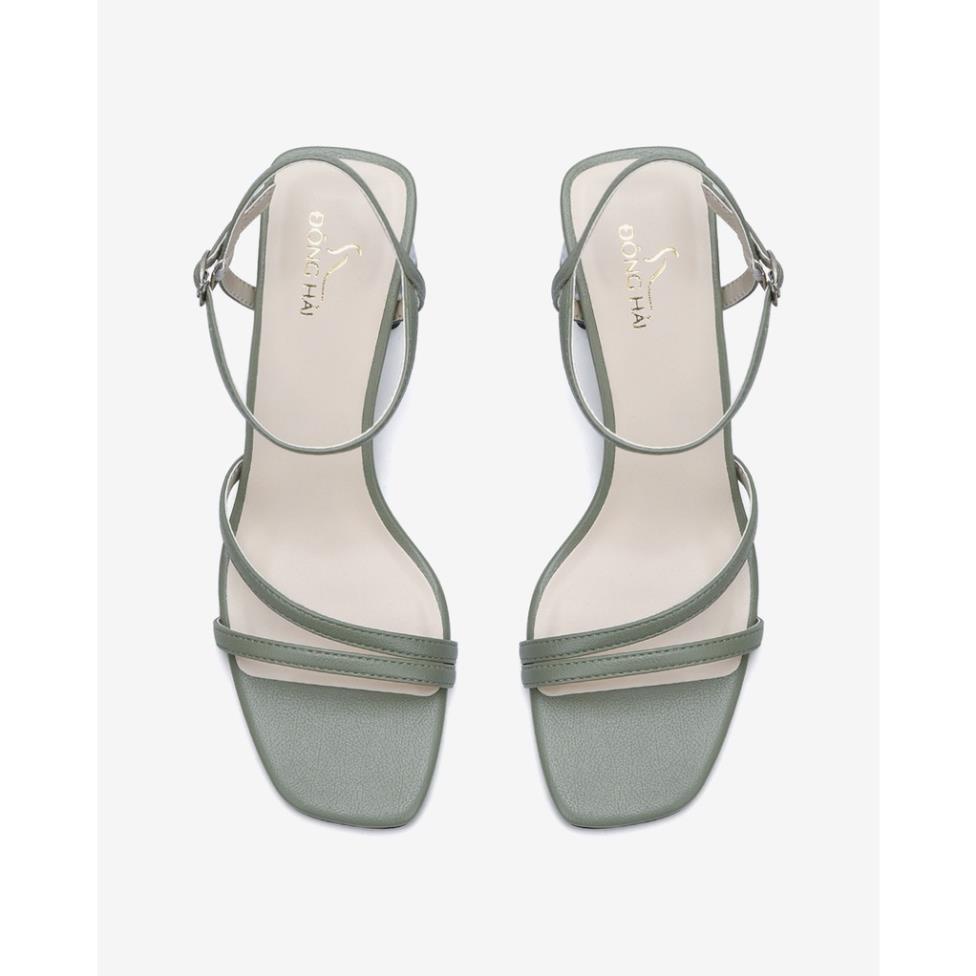 HQ Giày Sandal cao gót nữ Đông Hải thiết kế mũi vuông thời thượng kết hợp gót trong cao 7cm - S85P9