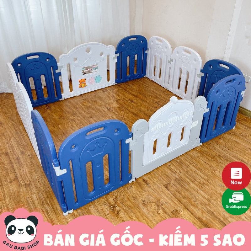 [XẢ KHO GIÁ SỐC - HÀNG MỚI] Quây cũi cho bé vương miện màu xanh 9BABY size 160x186cm