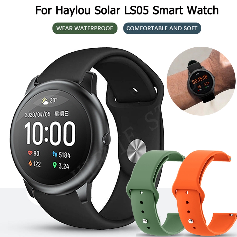 Dây Đeo Đồng Hồ Bằng Silicon Mềm 22mm Cho Xiaomi Haylou Solar Ls05