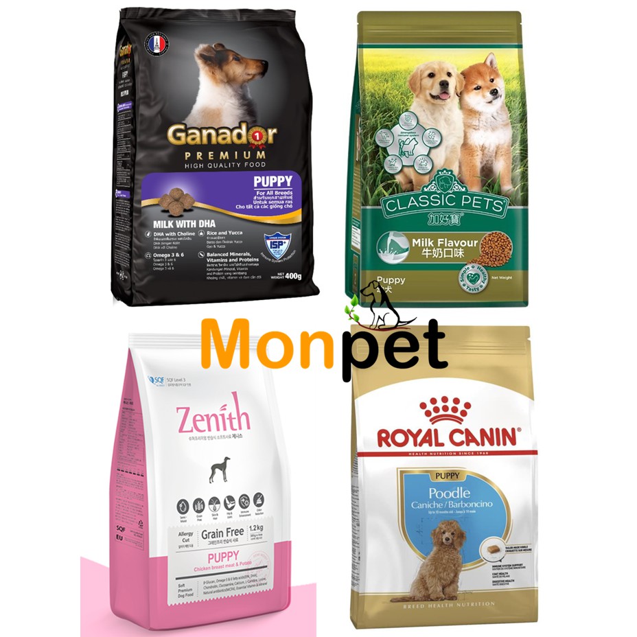 (Tổng hợp) Thức ăn hạt khô cho chó các loại Ganador, Classic, Zenith, Royal Canin Poodle