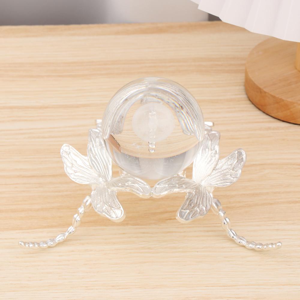 CONOPERY Quả Cầu Pha Lê Màu Sắc Bạc Hình Chuồn Chuồn Dùng Làm Đạo Cụ Chụp Ảnh