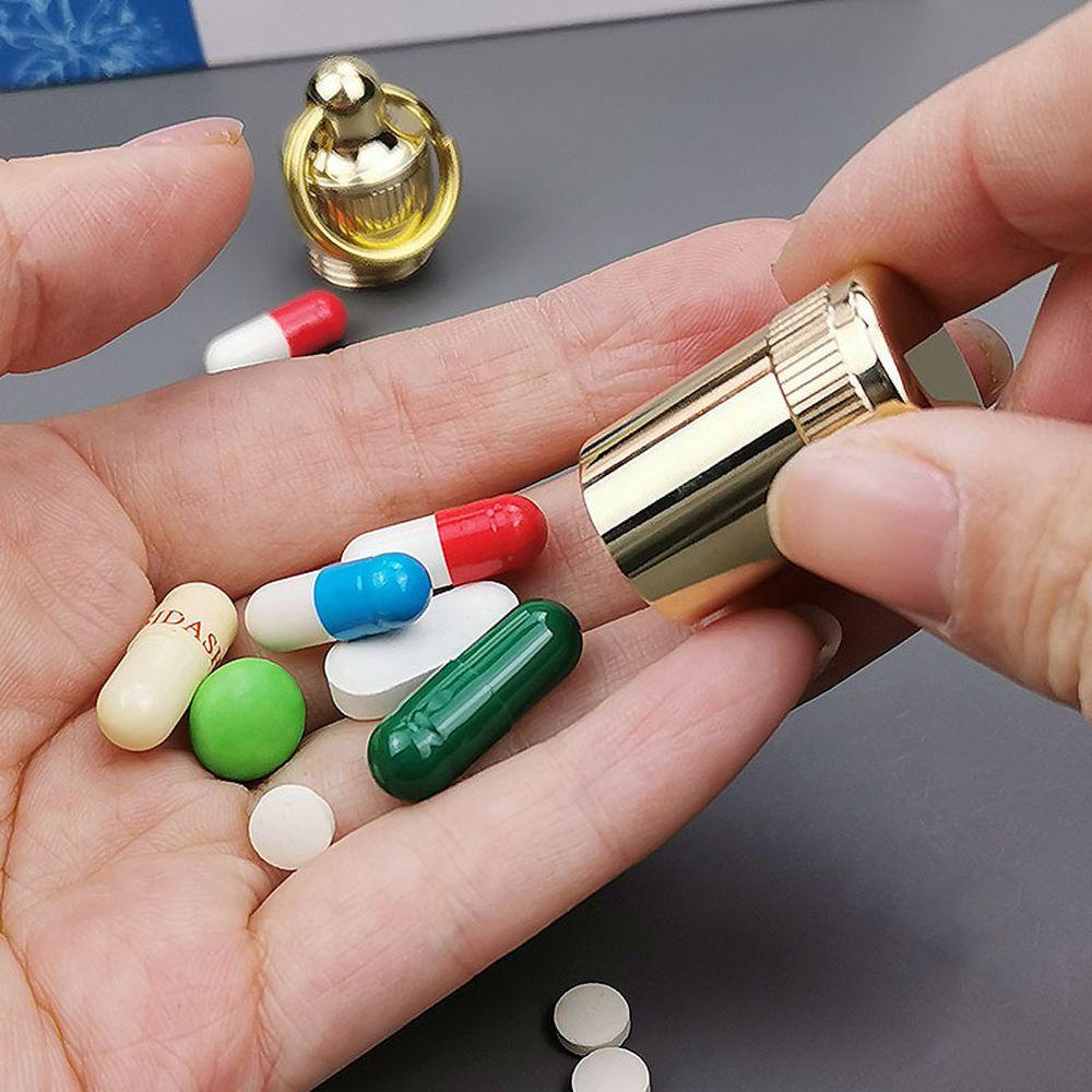 AUGUSTINA Giá Đỡ Móc Khóa Hình Viên Thuốc Chống Thấm Nước Tiện Dụng Mang Theo Du Lịch / Cắm Trại