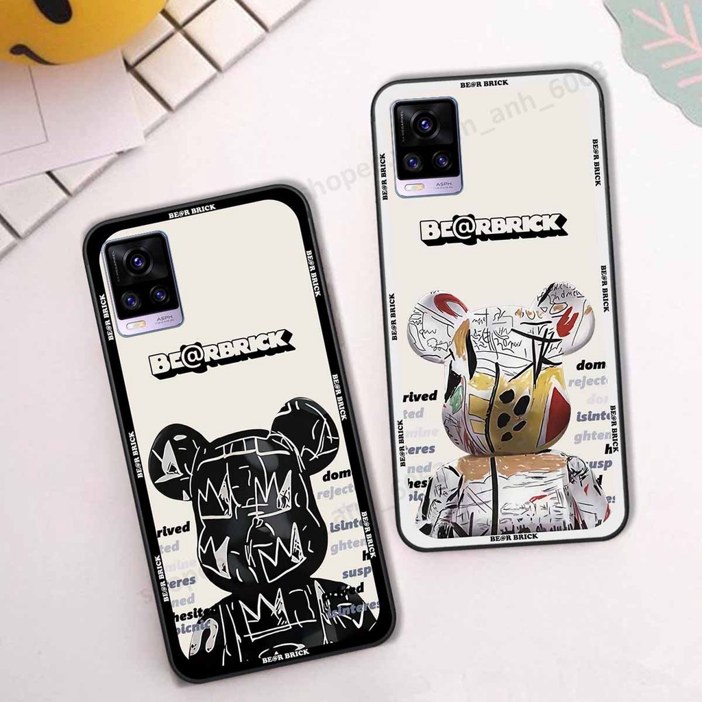 Ốp Vivo V20 be@r brick mars thời trang, ốp lưng điện thoại viền dẻo siêu chất