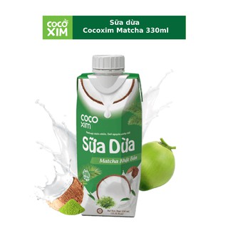 Sữa Dừa Cocoxim Matcha 330ML thùng 12 hộp