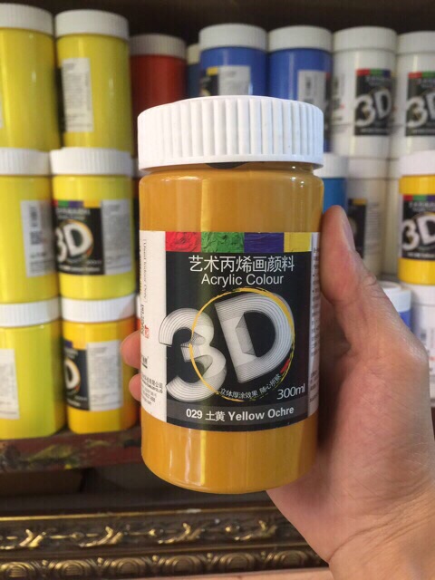 Màu vẽ 3D Acrylic 300ml( có video, ảnh thật)