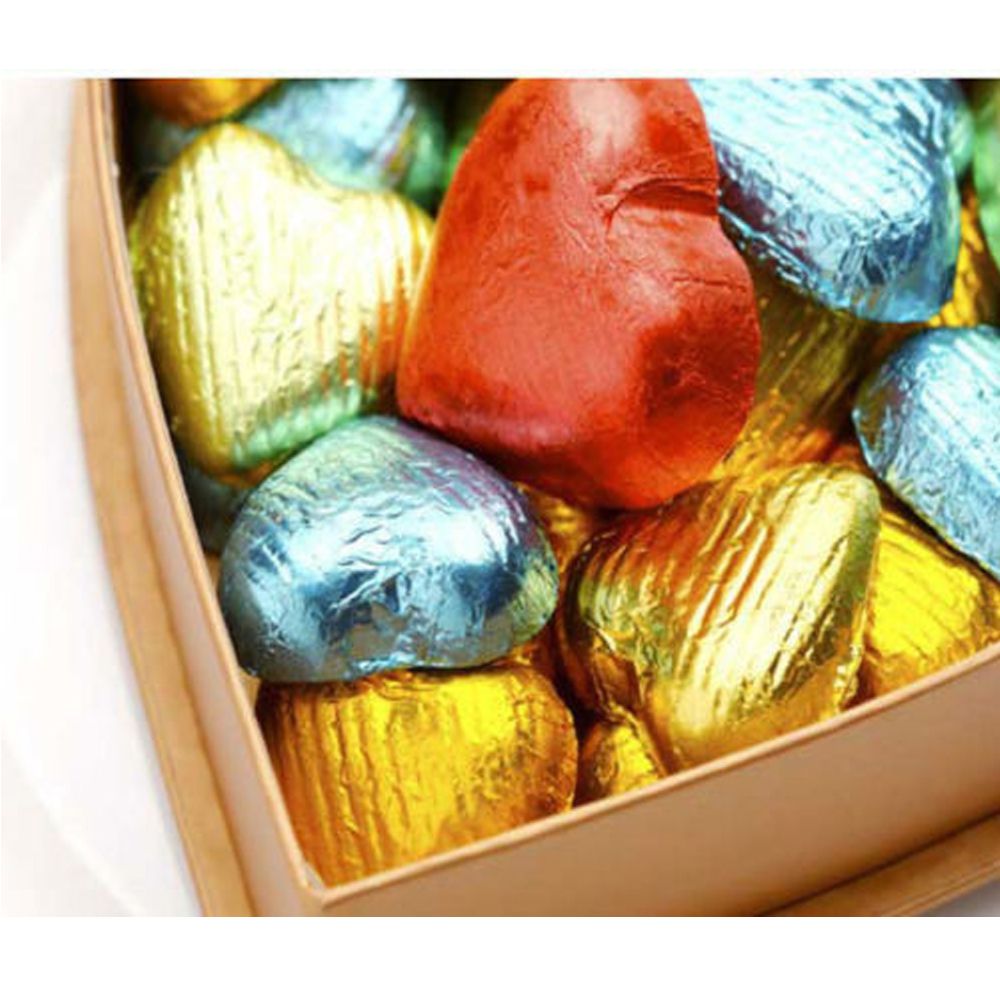Set 100 Giấy Bạc 3.15 "x 3.15" Nhiều Màu Sắc Dùng Để Gói Bánh Kẹo / Chocolate