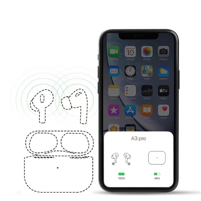 Bộ Tai Nghe Bluetooth 5.0 Không Dây i4 TWS Chuyên Dụng Cho Apple Android