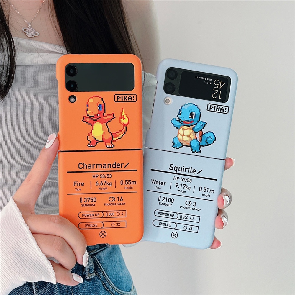 Ốp Điện Thoại Chống Sốc Cho Samsung Galaxy Z Flip 4 Pixel Pokémon Z Flip 3 5G
