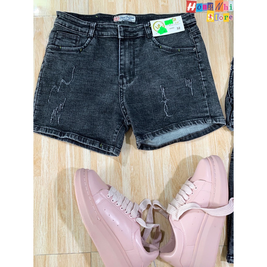 QUẦN SHORT JEAN ĐÙI CO GIÃN CAO CẤP DÁNG RỘNG SIZE ĐẠI 60KG