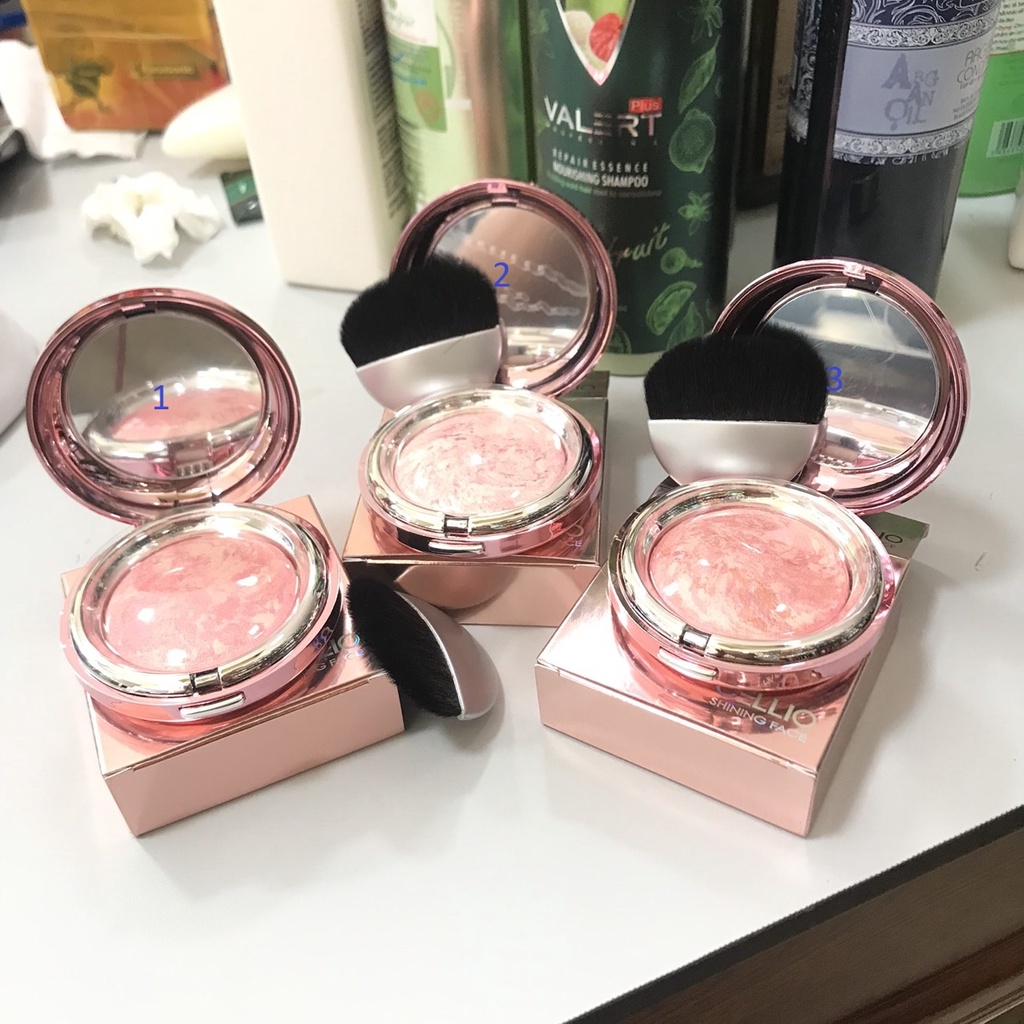 Phấn Má Hồng Loang Cellio Shining Face 8g 3 Màu 03-1,02,03