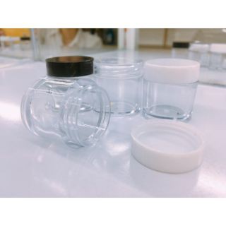Hũ Nhựa Trong Thân Cao 10g Chiết Mỹ Phẩm - Chiết Kem - Đựng Bột