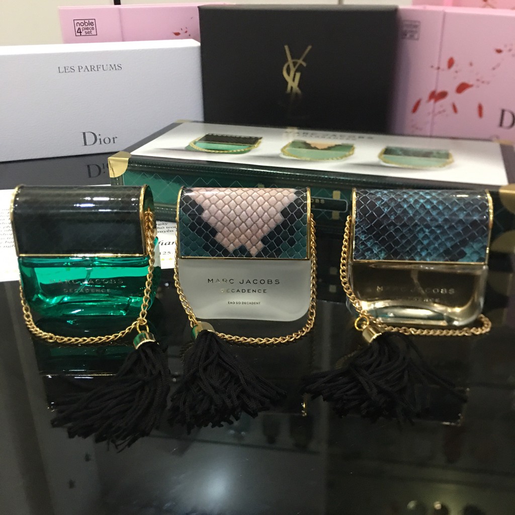 (Bộ mini) sét Nước Hoa Marc Jacob. Bộ 3 chai Hàng hiếm. biểu tượng lấp lánh của sự quyến rũ và sang trọng | Thế Giới Skin Care