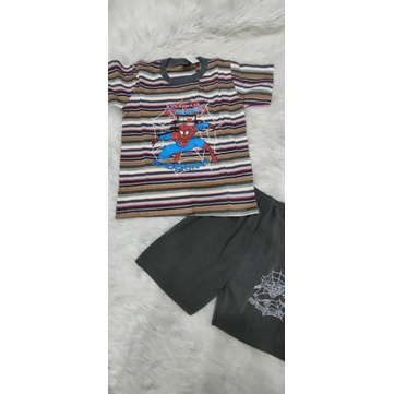 Bộ tay ngắn quần đùi thun cotton 4 chiều cho bé size đại