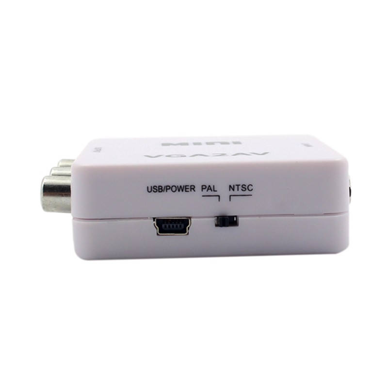 Bộ Chuyển Đổi Vga Sang Av Mini Hỗ Trợ 1080p Vga2Av