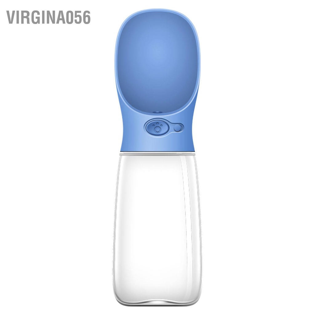 Virgina056 350ml Cốc nước cho thú cưng Rò rỉ Bằng chứng du lịch di động Chai chó mèo Đi bộ ngoài trời đường dài Du
