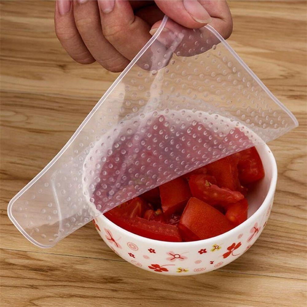Bộ 4 Nắp Đậy Tô Chén Đa Năng Tiện Dụng Cho Nhà Bếp Ốp