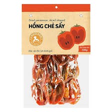 Hồng chẻ sấy dẻo, 300g, bịch, mẫu hút chân không