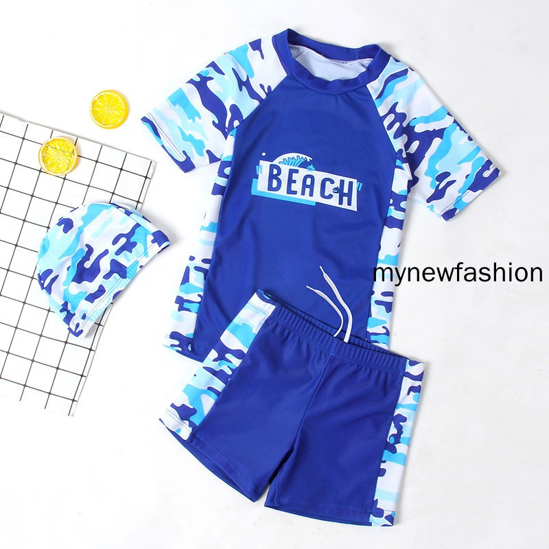 Đồ bơi bé trai quần short Beach size cho bé từ 18kg đến