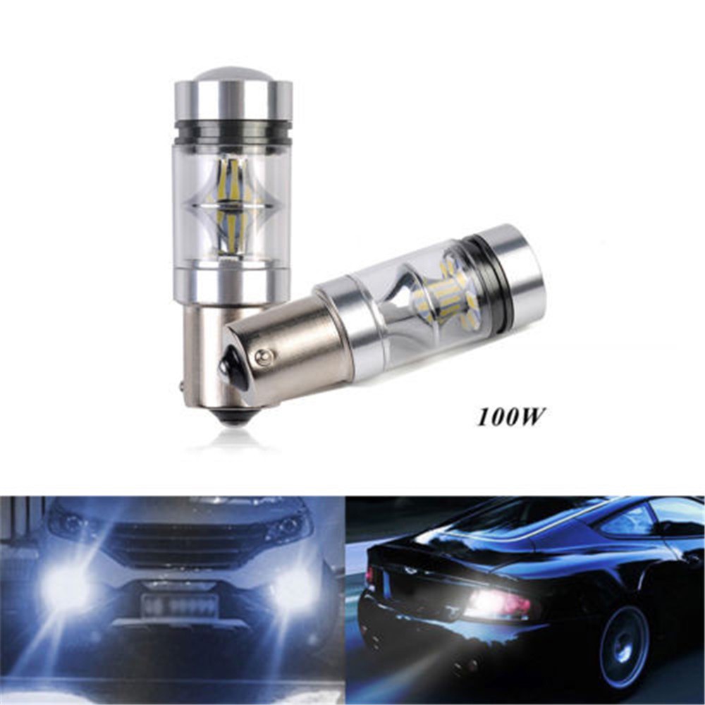 VANES1 Useful Car Reverse Lamp P21W Car LED Bulb LED Backup Light BA15S 100W White 12V 1156 S25 20 LED/Multicolor