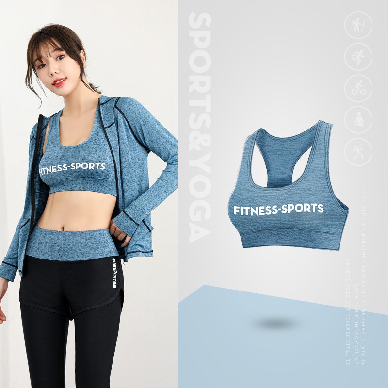 Áo Bra Fitness Sports Sẵn đệm ngực cực thoải mái khi tập Gym, Yoga , chạy bộ
