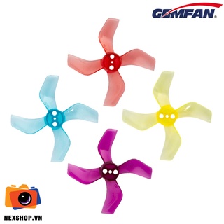 Cánh Gemfan 40mm Durable 4 Blade 1.5mm ( 4 cặp - 8 cánh ) | Màu xanh trong