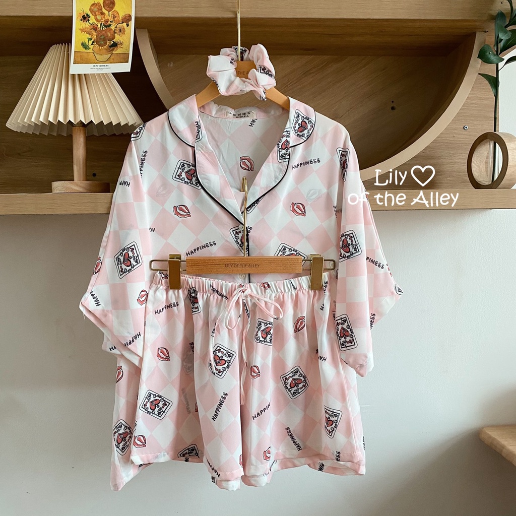 Set Pyjama kèm scrunchies