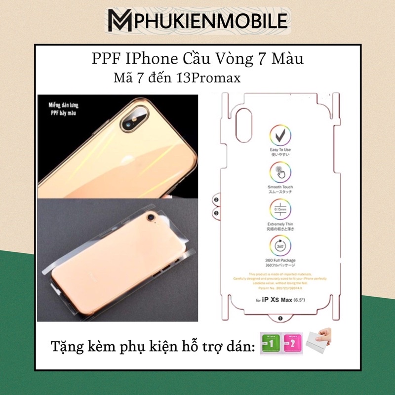 [GIÁ TỐT] Miếng Dán Dẻo PPF Tự Phục Hồi Trầy Xước Cho iP 7Plus/8Plus/X/XS/XSMAX/11/12/13/13PROMAX