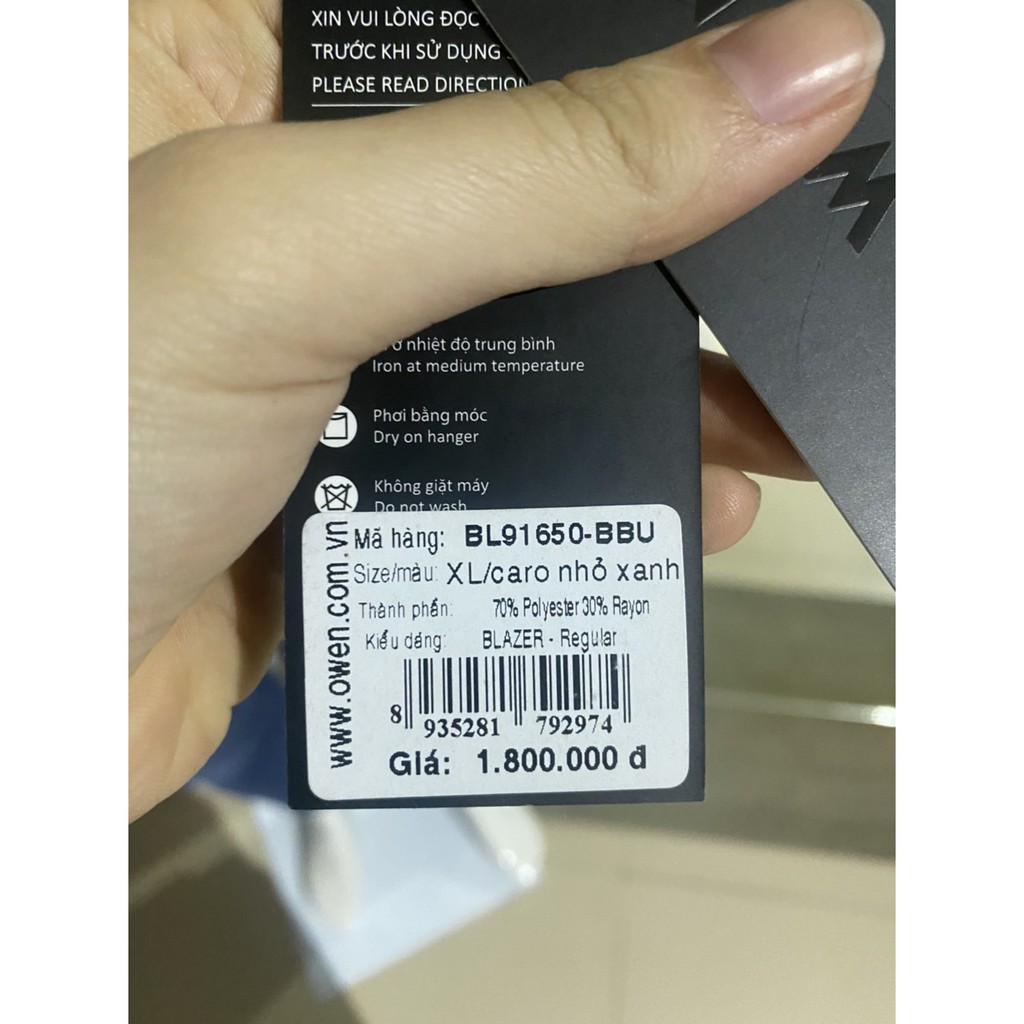 Áo Blazer (áo Demi) Owen BL91650 HÀNG CHÍNH HÃNG