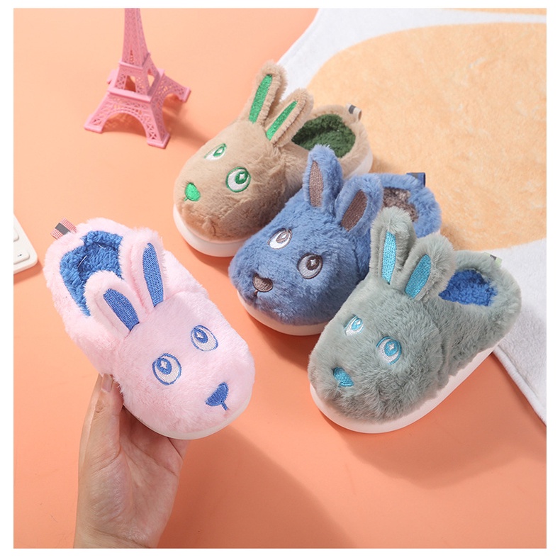 (TH32) Dép Bông Đi Trong Nhà Cho Bé, Dép Mùa Đông Trẻ Em