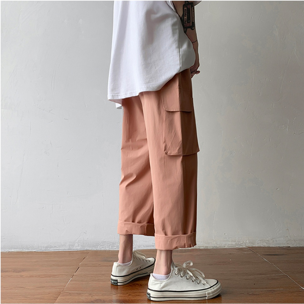 Quần jean dài ống rộng phong cách Hàn Quốc thời trang unisex đơn giản cho nam