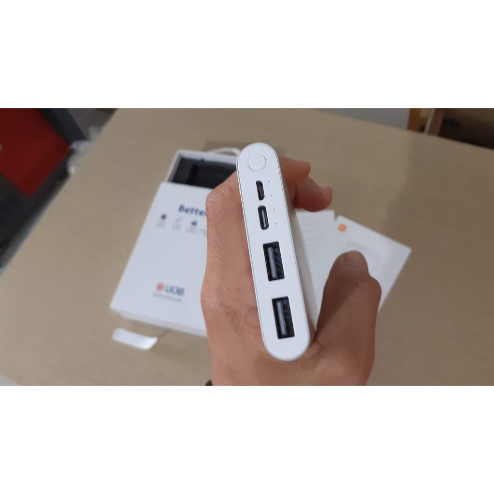 Sạc Dự Phòng Xiaomi Gen 3 10.00mAh - Pin sạc dự phòng Polymer 10.000mAh Xiaomi Mi 18W Fast Charge Power Bank 3