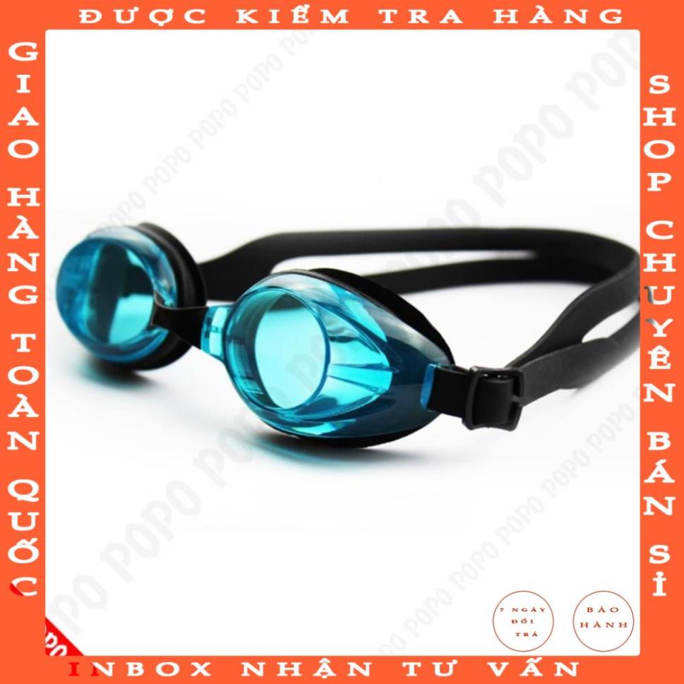 Kính bơi người lớn cho nam nữ POPO 1153 chống tia UV, chống lóa, mắt trong suốt othubinh