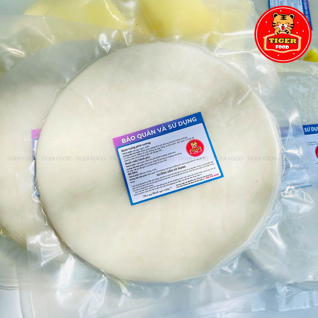 Bánh tráng phơi sương 500g TIGER FOOD Đặc sản Tây Ninh sử dụng được cho nhiều món ăn vặt,dẻo thơm ngon