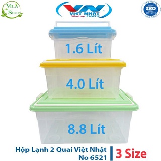 Hộp đựng thực phẩm, đựng đồ đa năng có quai xách nhựa Việt Nhật