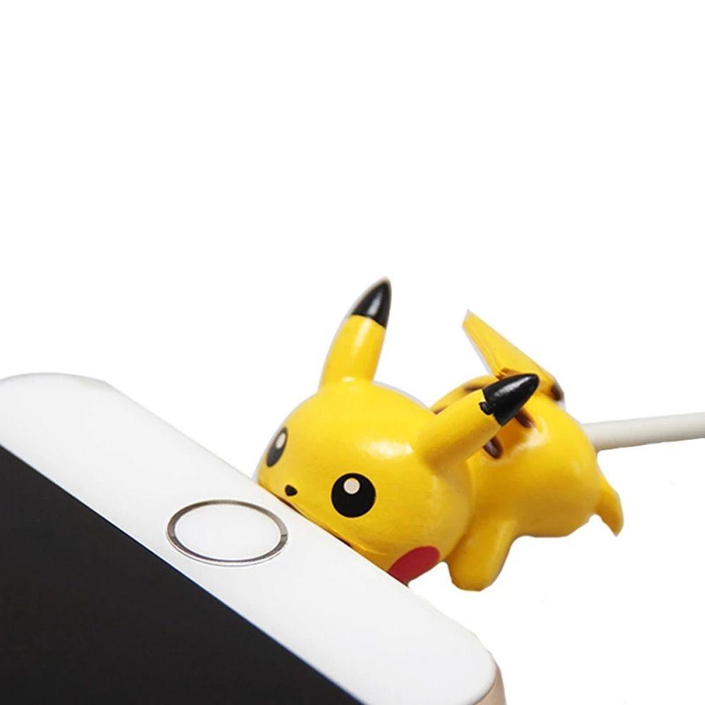 LOMBARD Cosplay Accessory Pikachu Cable Protector Cartoon USB Cable Winder Cable Bite Protector Pocket Pokemon Universal Mobile Phone Cables Charging Cable Earphone USB Protective Case Data Cable Cover