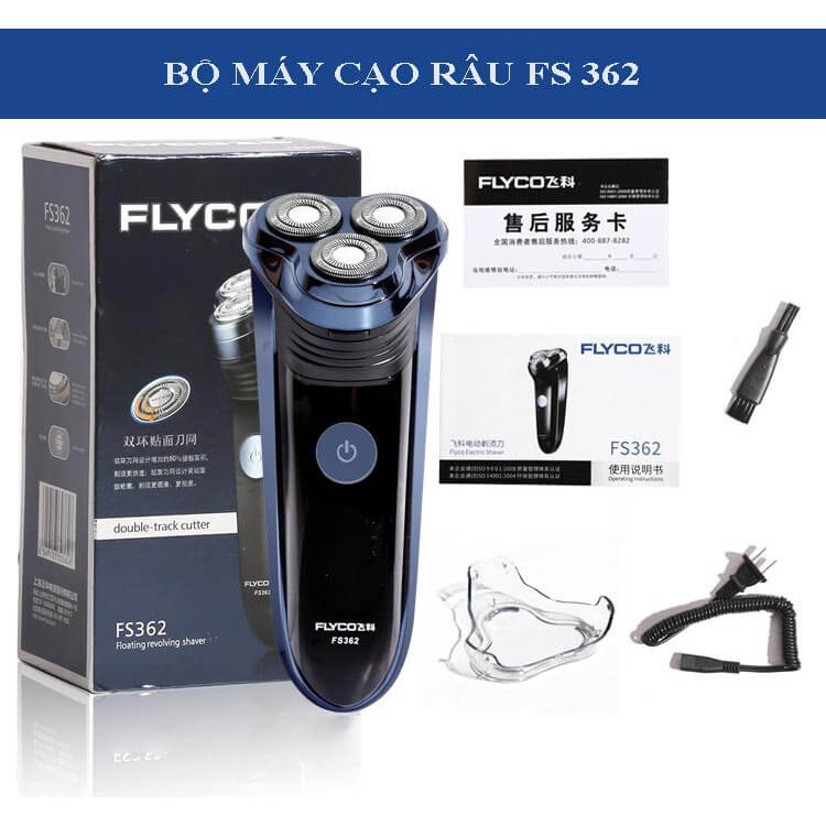 MÁY CẠO RÂU FLYCO FS 362 - Hàng chính hãng bảo hành 12 tháng pp Bởi Shop Yến 95