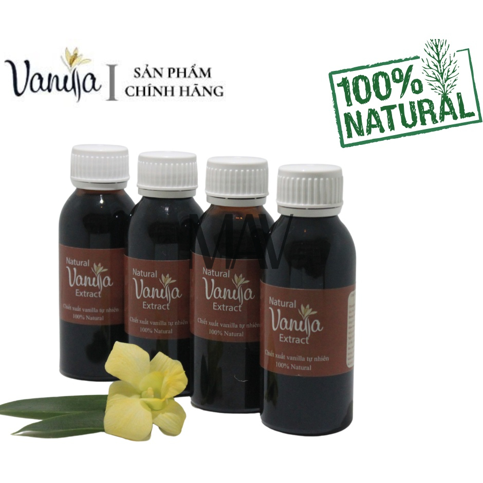 Tinh Chất Vani Hữu Cơ - Chiết Xuất Vanilla Tự Nhiên 100 Gram
