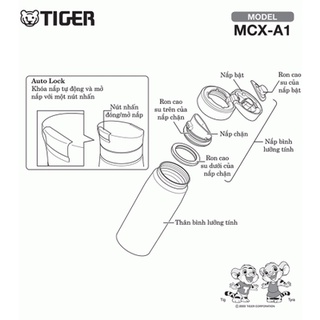 Bình giữ nhiệt Tiger 600ml MCX-A601