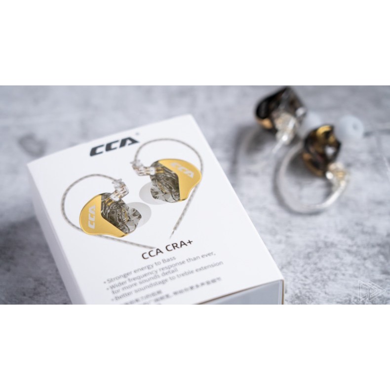 Tai Nghe CCA CRA+ Nhét Tai Hybrid 1 Dynamic In Ear Hifi | NGHE TẠP nhạc cụ Jazz | Kiểm Âm | Có Mic