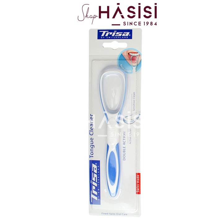 Cạo Lưỡi Nhựa TRISA - Double Action Tongue Cleaner