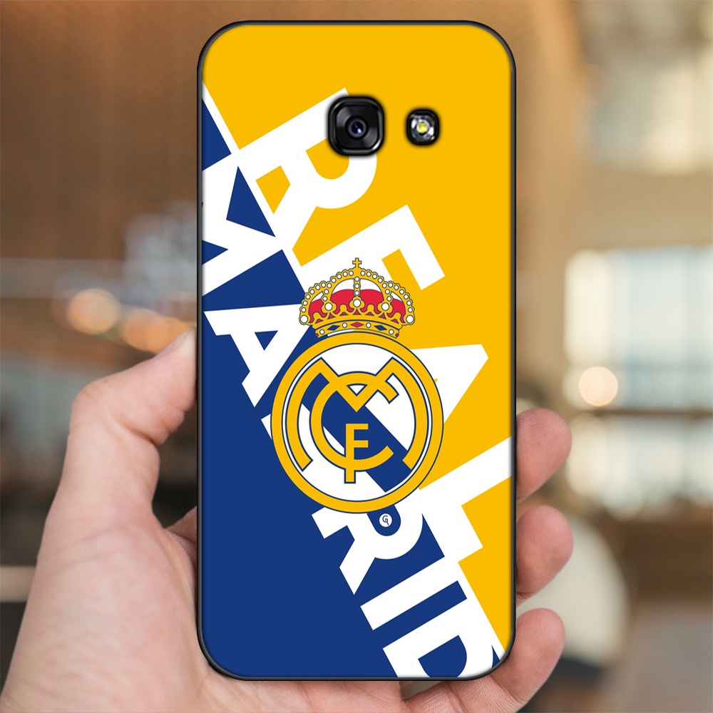 Ốp lưng Samsung A3 2017, A5 2017, A7 2017 viền đen in hình Real Madrid