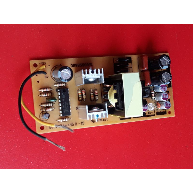 Chuyển nguồn 12đơn thành 15+ 0 15-, 12v, 8v, 5v cho vang cơ, pre...