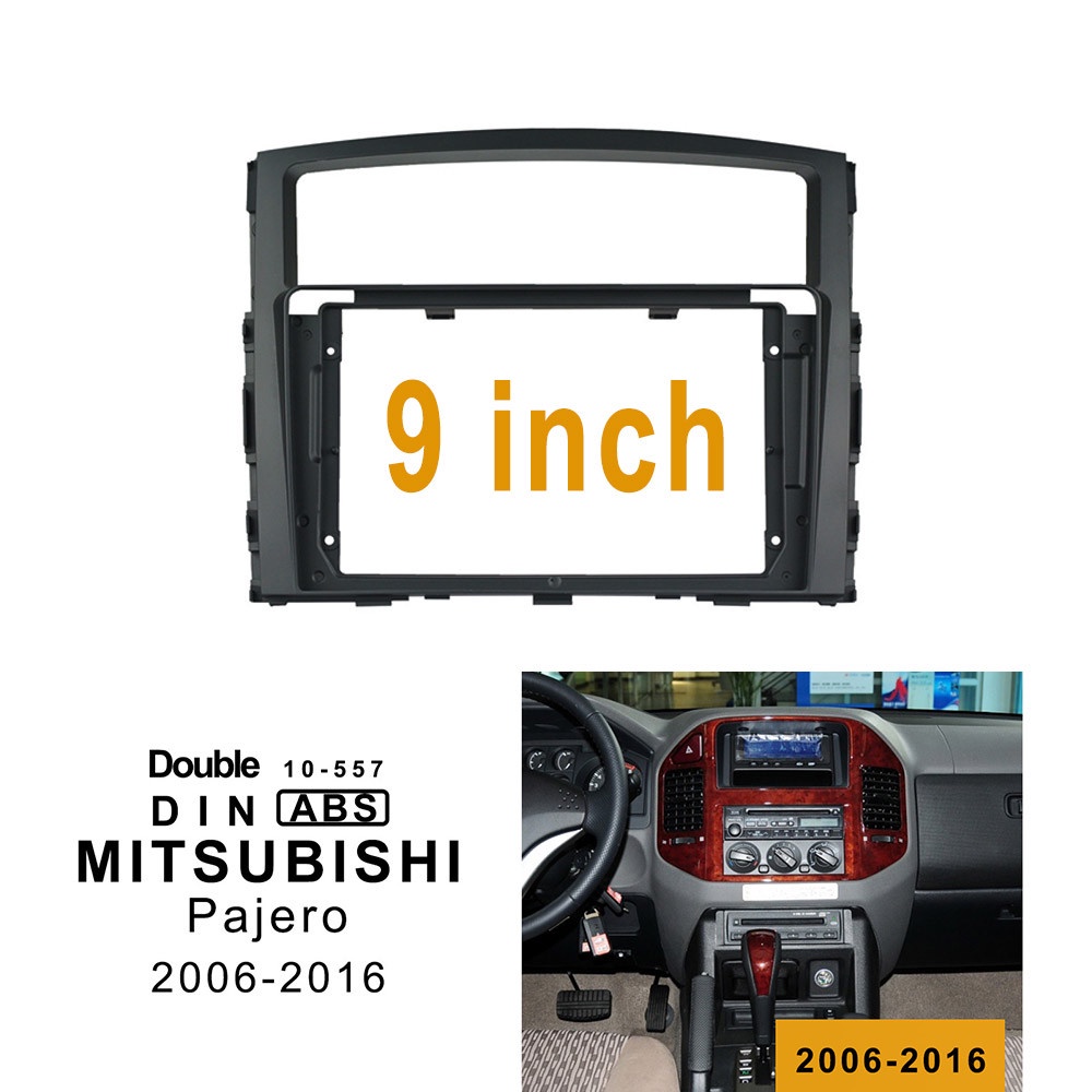 Khung Bảo Vệ Bảng Điều Khiển Radio Xe Hơi Cho 2006-2016 Mitsubishi Pajero Montero 9 Inch Android MP5