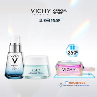 Bộ Dưỡng Chất (Serum) Khoáng Vichy Mineral 89 30ml và mặt nạ ngủ Vichy Aqualia Thermal Night Spa 15ml