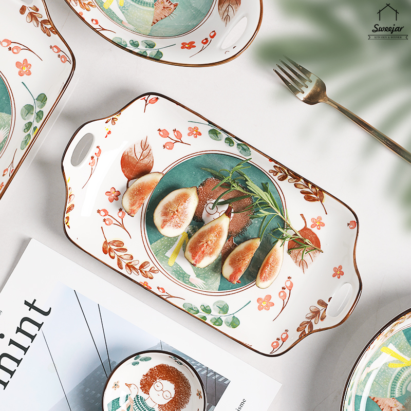 Dụng cụ ăn nhà bếp SWEEJAR bằng gốm sứ chất lượng cao tiện dụng