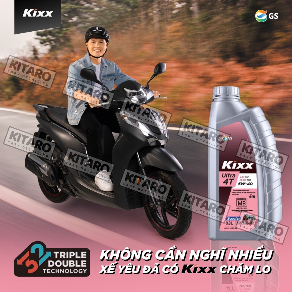 Nhớt xe tay ga  Kixx scooter 5w40 800ml + nhớt hộp số motul